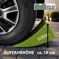 2x Auffahrkeil 2-teilig bis 13,5 t Höhenausgleichsrampe für PKW SUV Wohnmobil mit Unterlegmatte