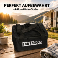 2x Auffahrkeil 2-teilig bis 13,5 t Höhenausgleichsrampe für PKW SUV Wohnmobil mit Unterlegmatte