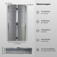 TRUTZHOLM Rollstuhlrampe klappbar 152 cm Traglast 272 kg Alu geriffelt Auffahrrampe Kofferrampe