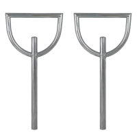 2x Fahrradanlehnbügel 115 x 56 cm Stahl...