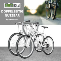 5x Fahrradanlehnbügel 115 x 56 cm Stahl feuerverzinkt Ø 60 mm zum Einbetonieren Fahrradständer Typ D