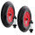 2x Schubkarrenrad Ersatzrad Vollgummi 4.80/4.00-8 mit Achse Stahlfelge