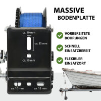 Gurtwinde 540 kg Gurtlänge 10 m Gurtbreite 5 cm mit Lasthaken Sperrhebel Handkurbel ergonomisch