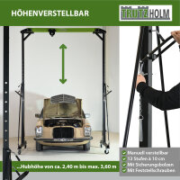 Portalkran mit Laufkatze Tragkraft 2 t Stahl Hubhöhe 2400 - 3600 mm Durchfahrtsbreite Kran 2400 mm