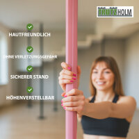 Pole Dance Tanzstange Pink Profi 231 - 274 cm Ø 45 mm Tabledance Static & Spinning ohne Bohren