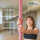Pole Dance Tanzstange Pink Profi 231 - 274 cm Ø 45 mm Tabledance Static & Spinning ohne Bohren