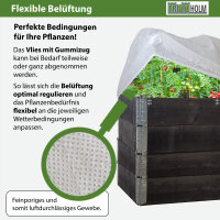 Hochbeet mit Abdeckung 5-teilig Palettenrahmen 120x80x80cm aus Holz stapelbar Garten Balkon