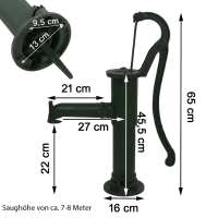 Schwengelpumpe Gartenpumpe Handschwengelpumpe Wasserpumpe Handpumpe