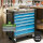 Werkstattwagen "Trutzi" abschließbar  6 Schubladen 78 x 64 cm Kantenschutzleisten Rollcontainer blau