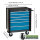 Werkstattwagen "Trutzi" abschließbar  6 Schubladen 78 x 64 cm Kantenschutzleisten Rollcontainer blau