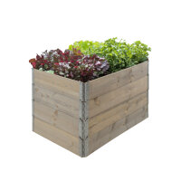Hochbeet aus Holz 120x80x80 cm Palettenrahmen 4-teilig...