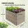 Hochbeet aus Holz 120x80x80 cm Palettenrahmen 4-teilig stapelbar Pflanzbeet Garten Balkon in grau