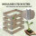 Hochbeet aus Holz 120x80x80 cm Palettenrahmen 4-teilig stapelbar Pflanzbeet Garten Balkon in grau