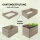 Hochbeet aus Holz 120x80x80 cm Palettenrahmen 4-teilig stapelbar Pflanzbeet Garten Balkon in grau