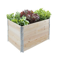 Hochbeet aus Holz 120x80x80 cm Palettenrahmen 4-teilig...