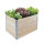 Hochbeet aus Holz 120x80x80 cm Palettenrahmen 4-teilig stapelbar Pflanzbeet Garten Balkon natur