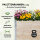 Hochbeet aus Holz 120x80x80 cm Palettenrahmen 4-teilig stapelbar Pflanzbeet Garten Balkon natur
