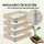 Hochbeet aus Holz 120x80x80 cm Palettenrahmen 4-teilig stapelbar Pflanzbeet Garten Balkon natur