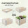 Hochbeet aus Holz 120x80x80 cm Palettenrahmen 4-teilig stapelbar Pflanzbeet Garten Balkon natur