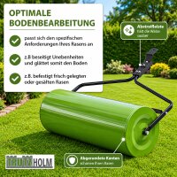Rasenwalze für Rasentraktor ATV befüllbar bis 95 L, 97 cm Breite grün Gartenwalze Ackerwalze