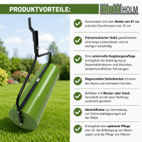 Rasenwalze für Rasentraktor ATV befüllbar bis 95 L, 97 cm Breite grün Gartenwalze Ackerwalze