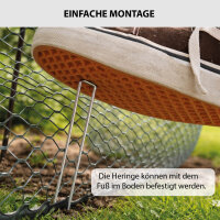 Hühnerzaun Weidezaun Geflügelnetz Zaun 25 m lang x 0,9 m hoch, grün