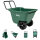 Gartenwagen Schubkarre kippsicher 250 kg 90 L Kunststoffwanne Stahlgriff PU Räder 98x55x75 cm