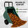 Gartenwagen Schubkarre kippsicher 250 kg 90 L Kunststoffwanne Stahlgriff PU Räder 98x55x75 cm