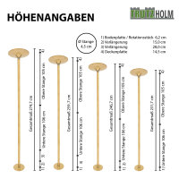 Pole Dance Tanzstange Gold Profi 231 - 274 cm Ø 45 mm Tabledance Static & Spinning ohne Bohren