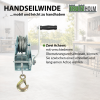 Handseilwinde 1130 kg 10 m