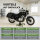 Rangierhilfe für Motorrad mit Hauptständer Tragkraft 450 kg Rangierplatte flach 360° schwenkbar grün