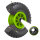4x Sackkarrenrad PU-Rad 260x85 mm 3.00-4 Ø 20 mm Vollgummi Bollerwagen