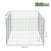 Gartenkomposter werkzeugloser Aufbau 90 × 90 cm Stahldraht pulverbeschicht 10 × 4 cm Maschenweite