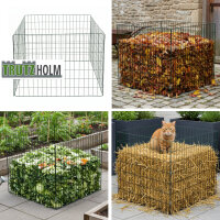 Gartenkomposter werkzeugloser Aufbau 90 × 90 cm Stahldraht pulverbeschicht 10 × 4 cm Maschenweite