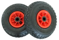 2x Sackkarrenrad Luftrad 260x85 mm 3.00-4 Nabe Ø...