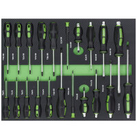 Schraubendreher Set 21 tlg. Werkzeug Einlage 52x40 cm...