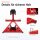 Motorradständer vorne für 17" - 21" Motorradwippe 90 - 130mm Montageständer Transportständer Schwarz/rot Matt