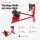 Motorradständer vorne für 17" - 21" Motorradwippe 90 - 130mm Montageständer Transportständer Schwarz/rot Matt