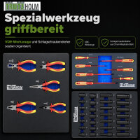 Profi Werkstattwagen Star XL bestückt 361-tlg. inkl. VDE Werkzeug – 12 Schubladen, 750 kg Traglast