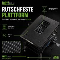 Dirtbike Montagehocker hydraulisch 160 kg schwarz mit Rollen