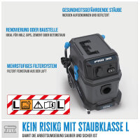 GÜDE Pro 30 Nass-Trockensauger – 1800 W, 30 L Edelstahl, HEPA, Staubklasse L