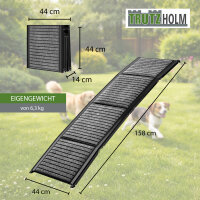 Hunderampe klappbar 158 cm Aluminium Autorampe bis 110 kg rutschfest faltbar