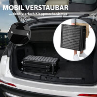Hunderampe klappbar 158 cm Aluminium Autorampe bis 110 kg rutschfest faltbar