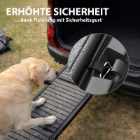 Hunderampe klappbar 180 cm Aluminium Autorampe bis 130 kg rutschfest faltbar