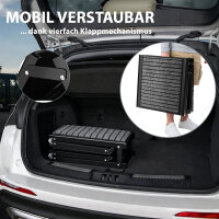 Hunderampe klappbar 180 cm Aluminium Autorampe bis 130 kg rutschfest faltbar