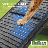 Hunderampe klappbar 180 cm Aluminium Autorampe bis 130 kg rutschfest faltbar