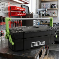 Werkzeugkiste 2 lagig 30kg Traglast 10 Fächer flexibel anpassbar 42x17x16 cm
