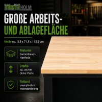 Werkstattwagen Jumbo XXL 11 Schubladen 4 Ablagefächer Arbeitshöhe ca. 1 Meter abschließbar leer weiß
