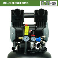 Premium Brushless Silent Flüsterkompressor 50L vertikal Kompressor leise 1500W, 62dB, 8 bar