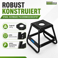 Dirtbike Montagehocker 200 kg 400 mm schwarz pulverbeschichtet kompakt